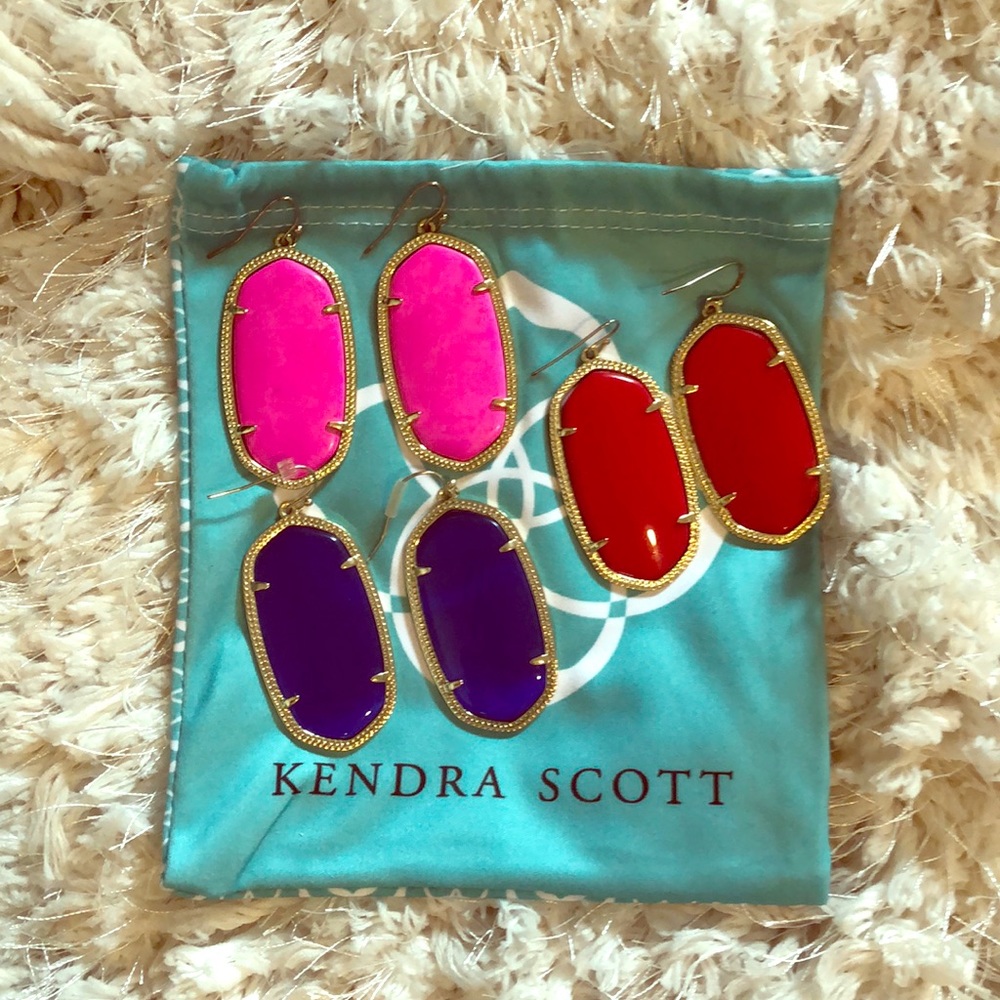 Kendra Scott Danielle Pendant Earrings 3 pair